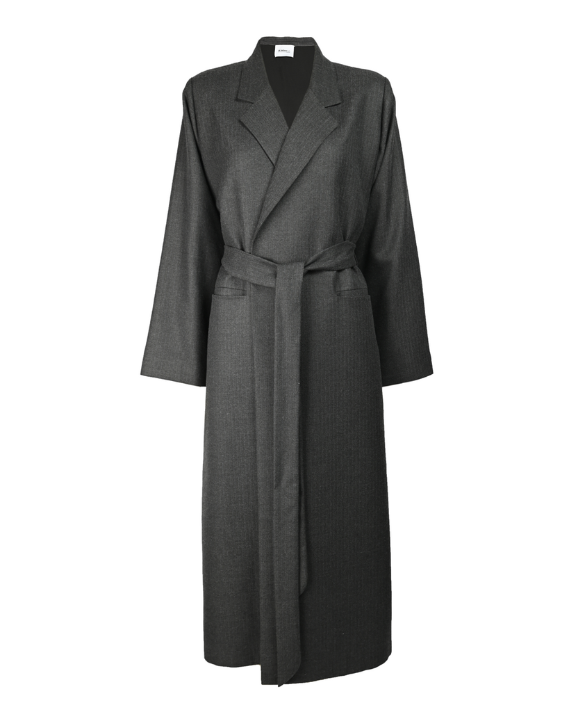 Grey Winter Coat Style Abaya