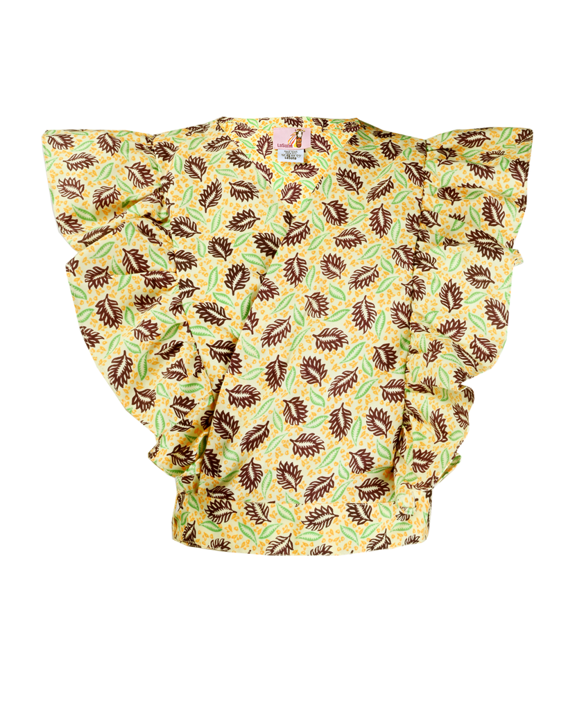 Yellow Sunny Ruffle Top