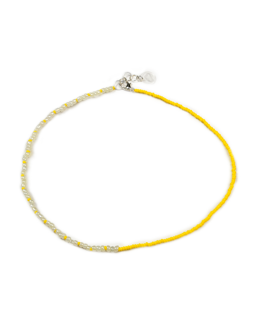 Yellow Meta Necklace