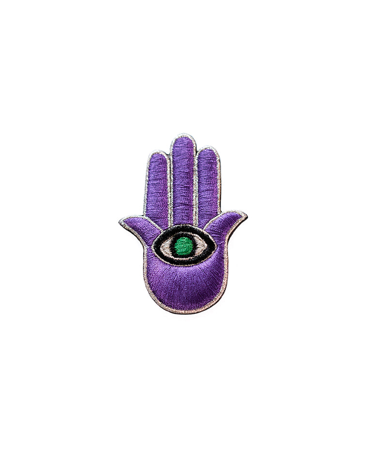 Purple Hand Brooch