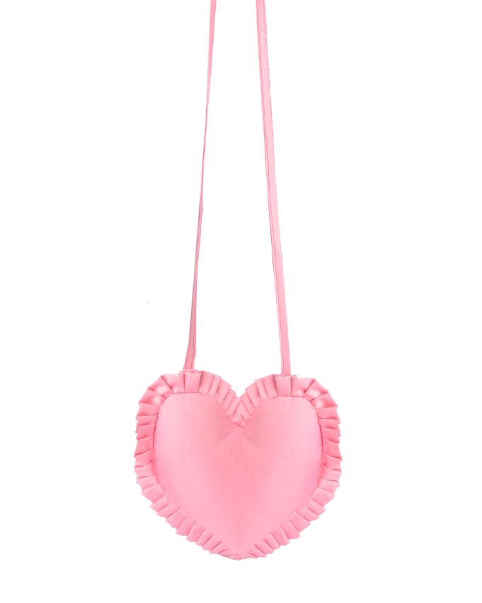 Pink Heart-Shaped Pillow Bag