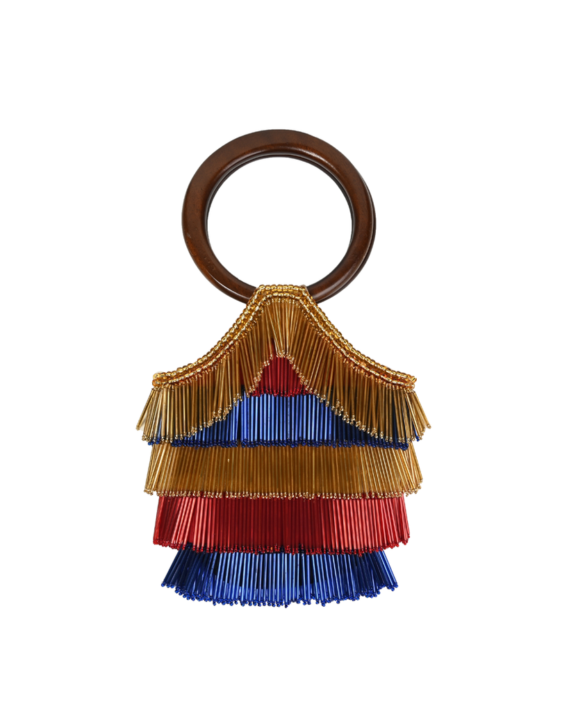 Flapper Trio Wood Handbag