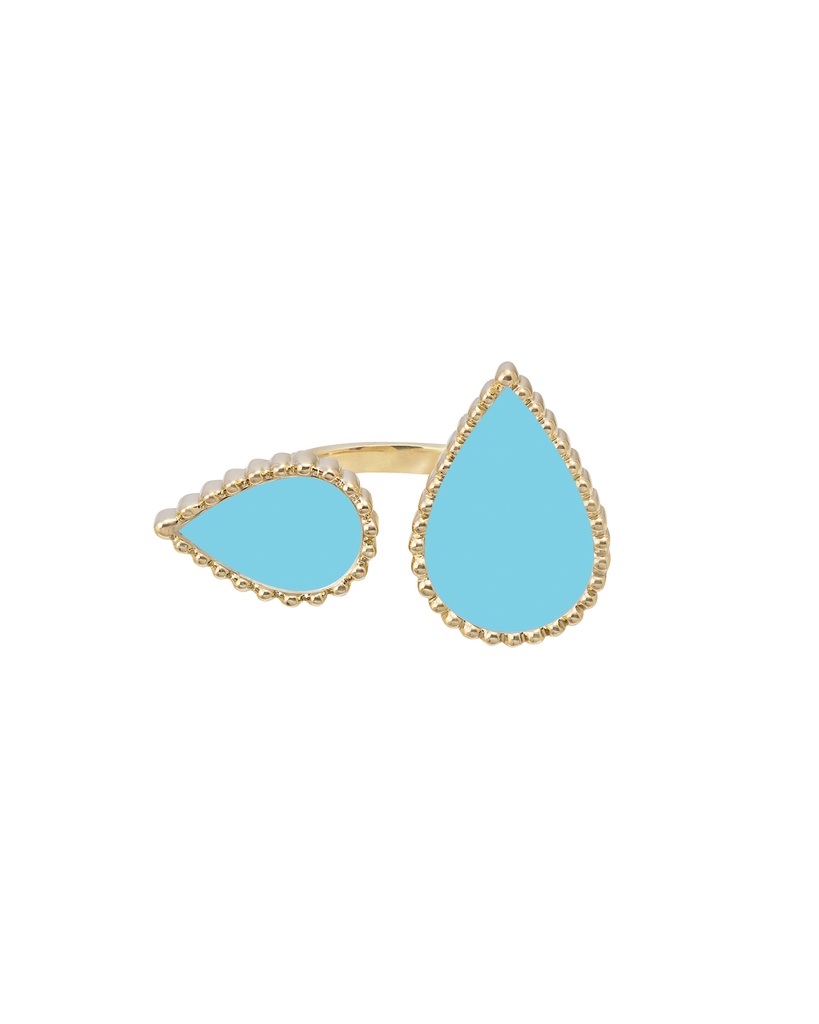 Hayma Turquoise Yellow Gold Ring