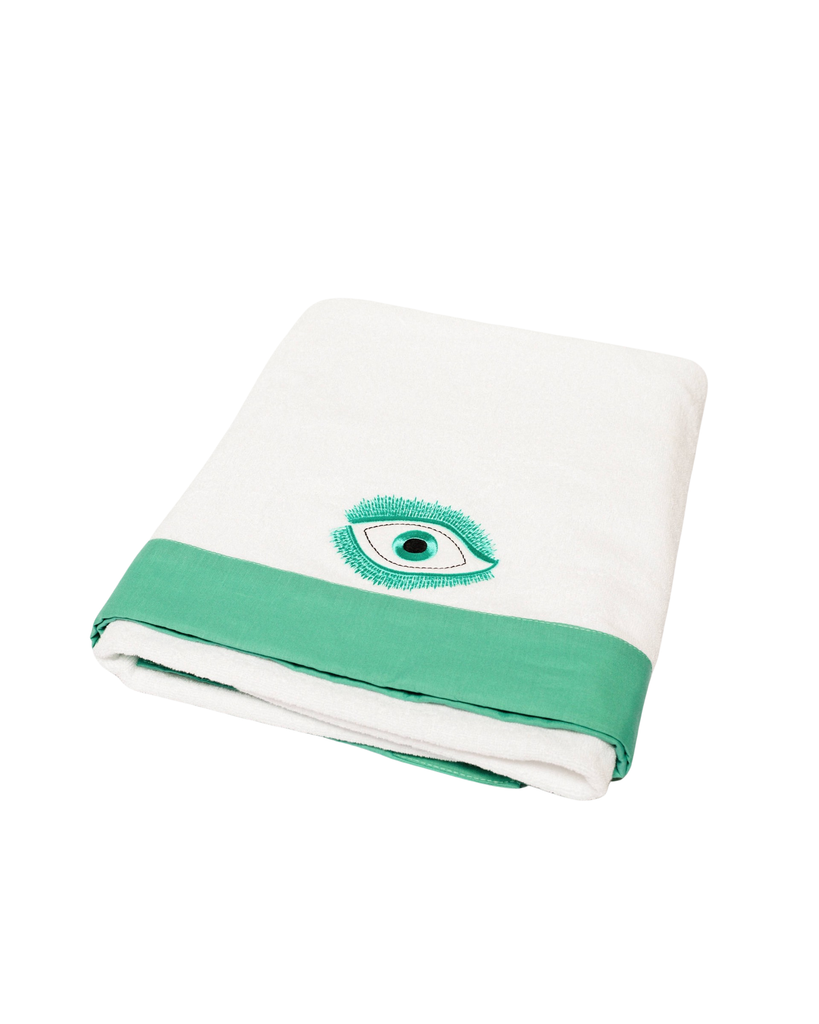 Green Eye Beach Towel