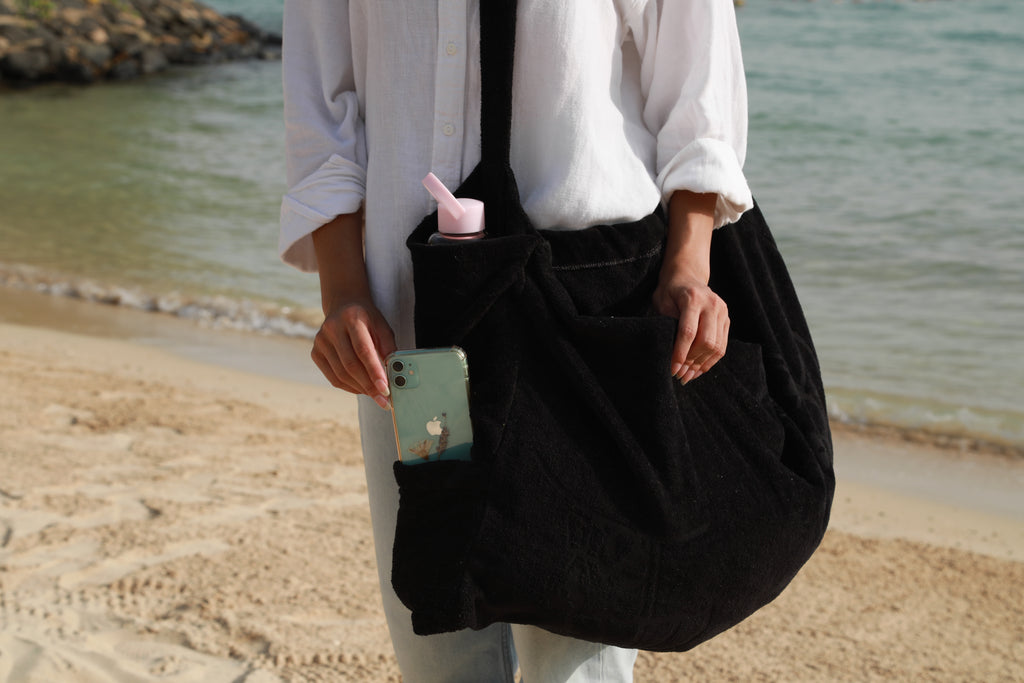 Black Beach Bag