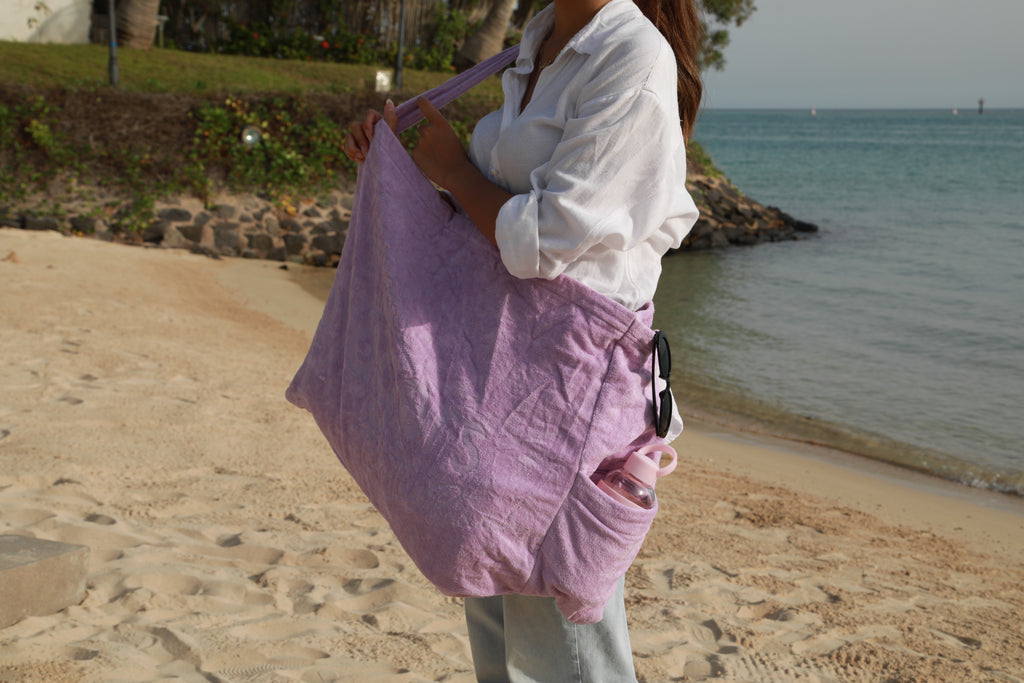 Purple Beach Bag