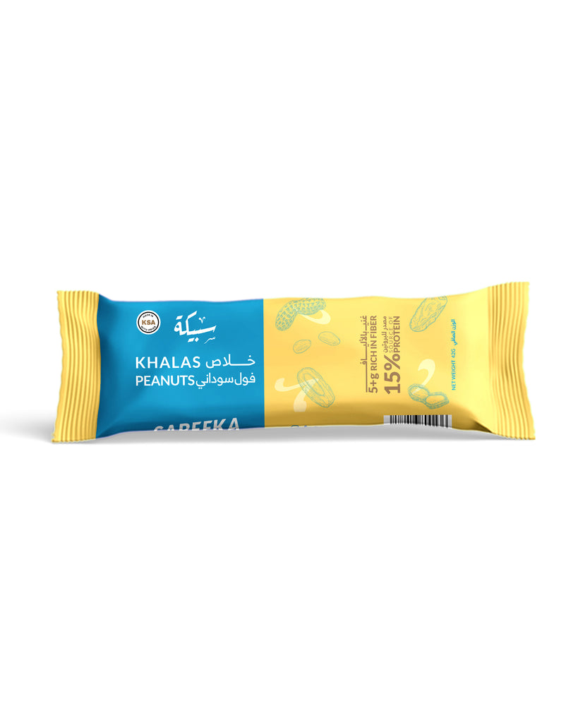 Khalas dates with Peanuts Energy Bar