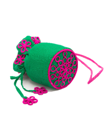Green Floral Suzani Bag