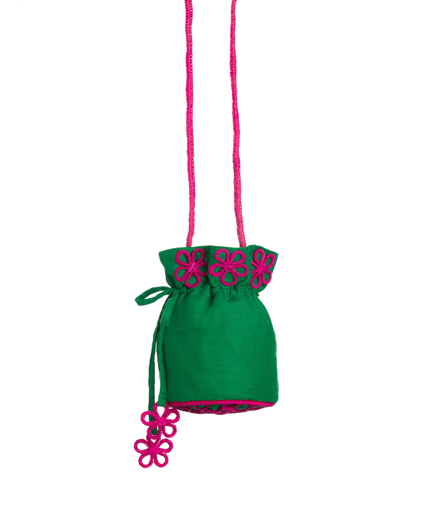Green Floral Suzani Bag
