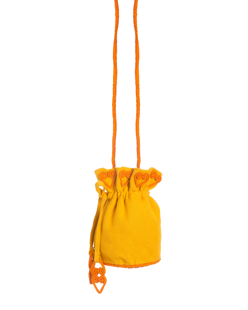 Yellow Leaves Suzani Bag