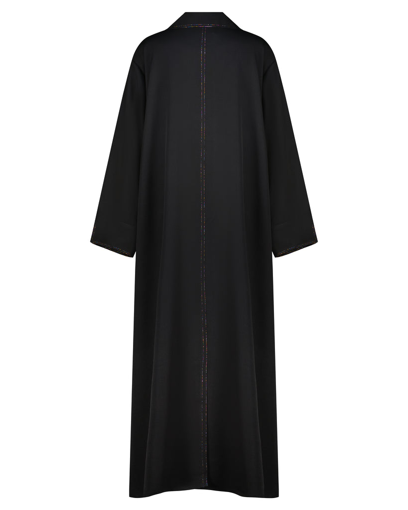 Black Oversized Shirt Abaya