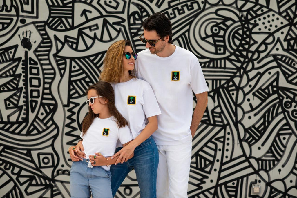 Kids Saudi Emblem White T-Shirt