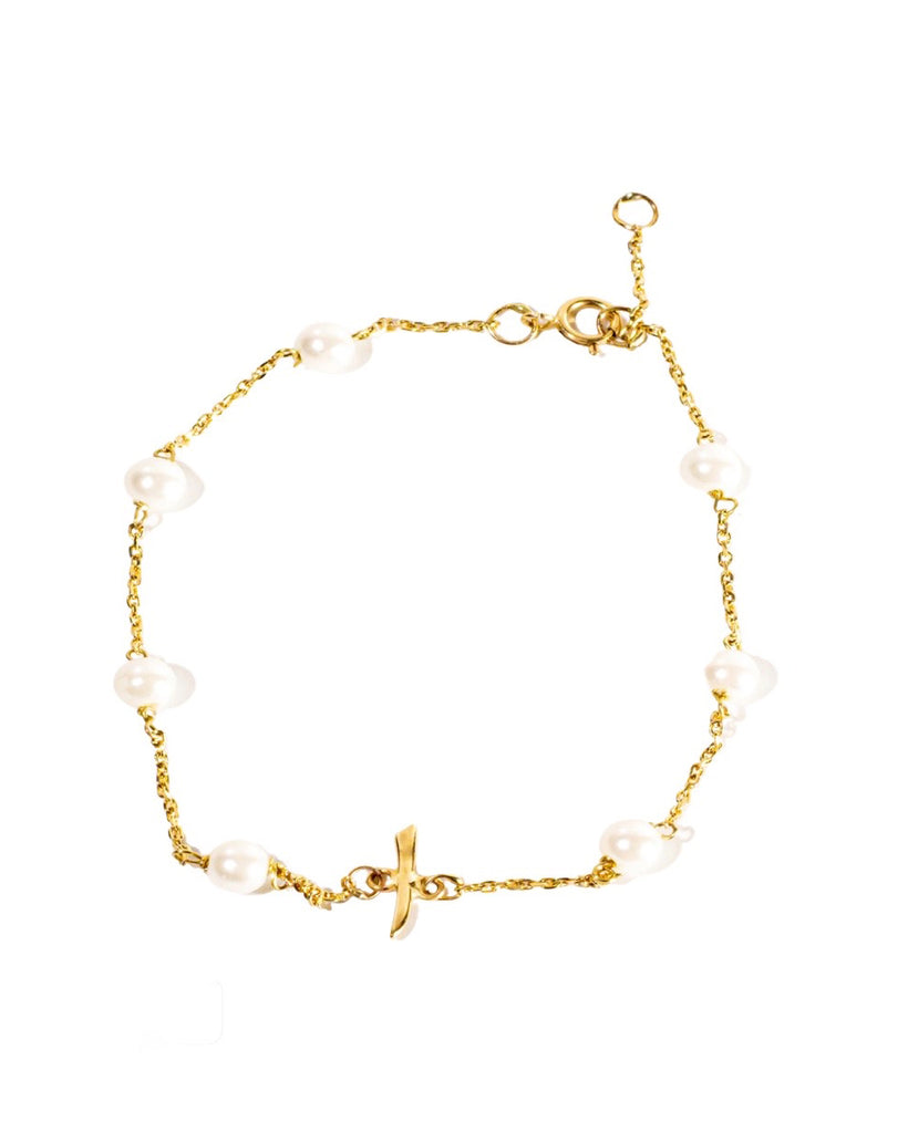 Gold "Alef" Letter Bracelet