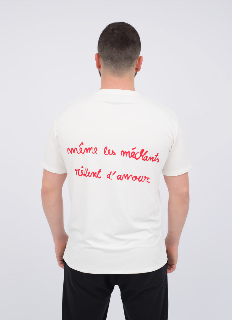 "Même les méchants rêvent d’amour" Printed T-Shirt