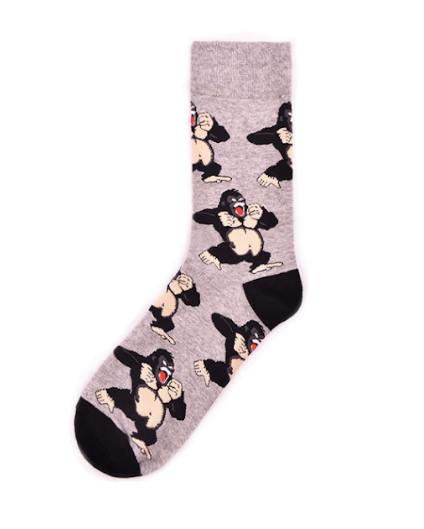 Grey Gorilla Socks