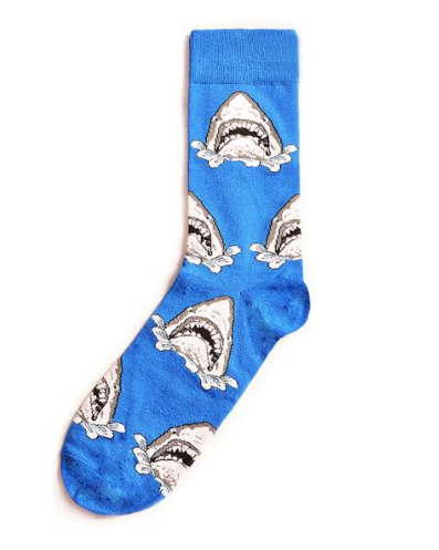 Blue Shark Socks