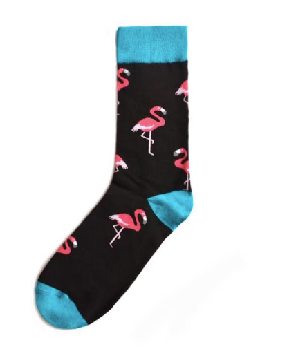 Blue Flamingo Socks