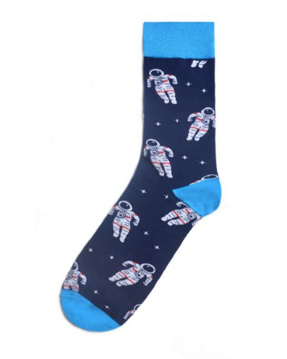 Blue Spaceman Socks