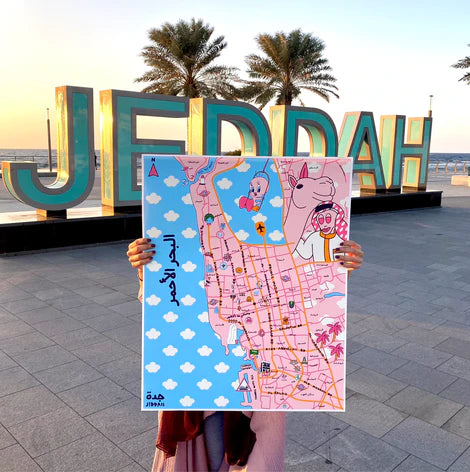 "I Love Jeddah Map" Artwork