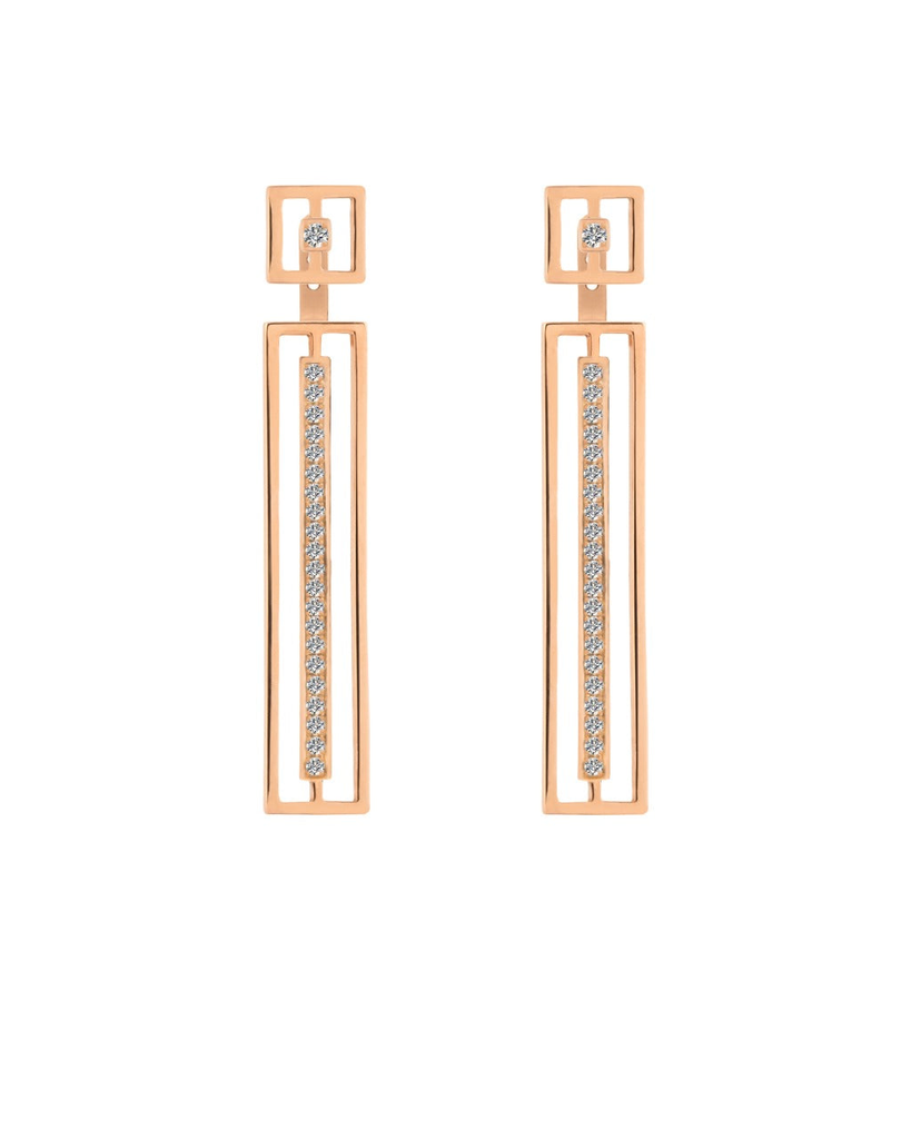 Neon Stud Pole Earrings