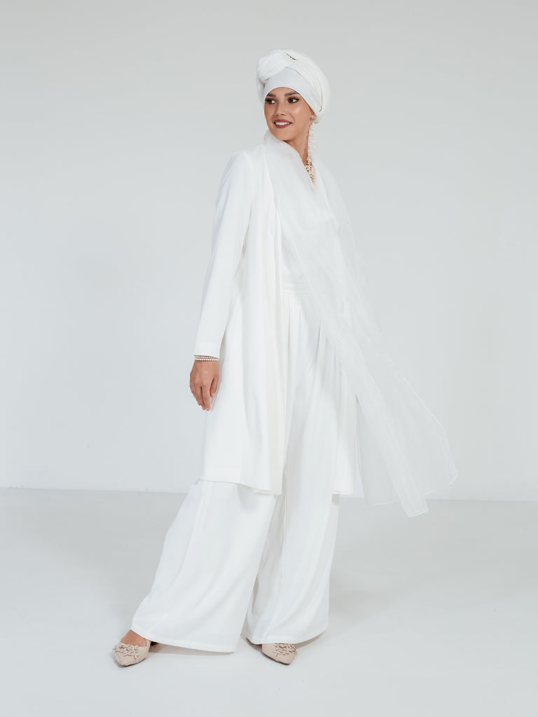 White Long Kaftan