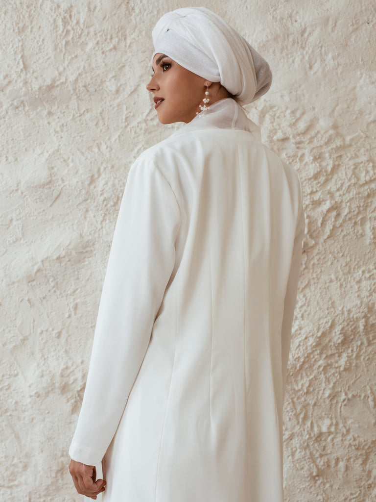 White Long Kaftan