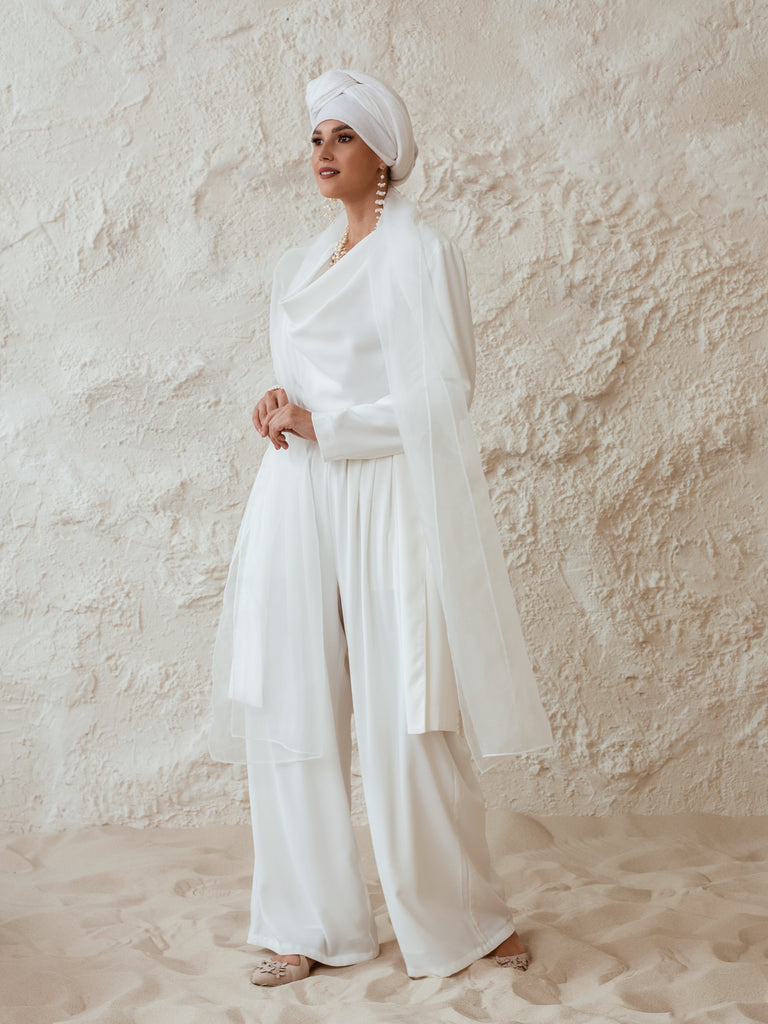 White Long Kaftan