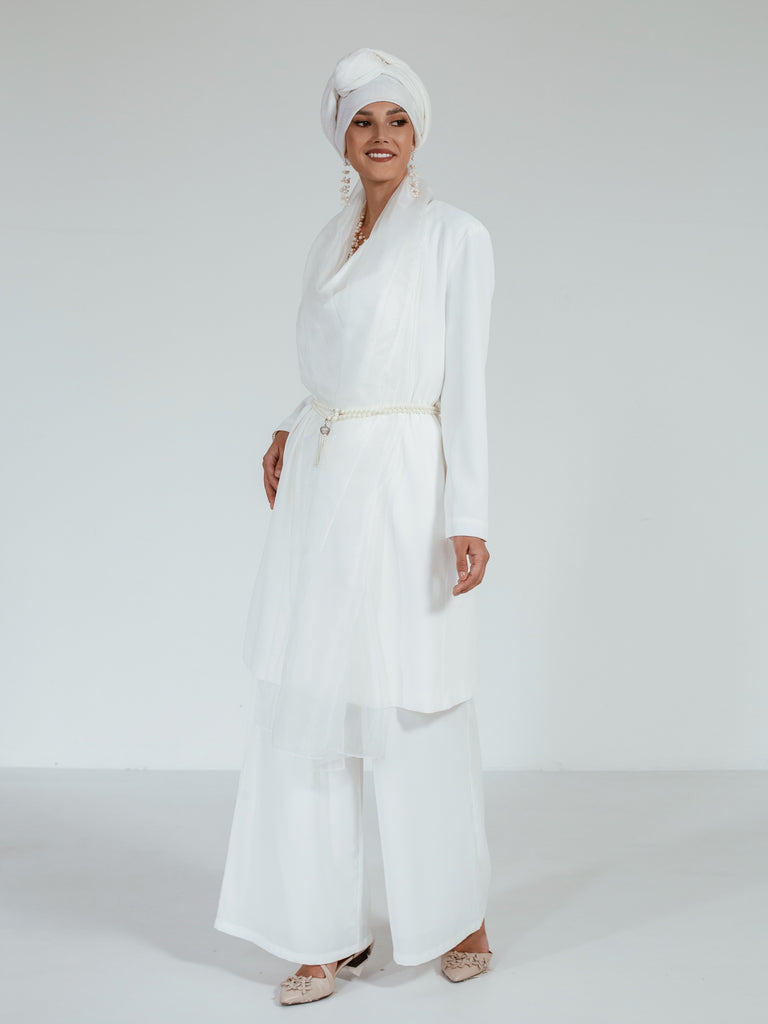 White Long Kaftan