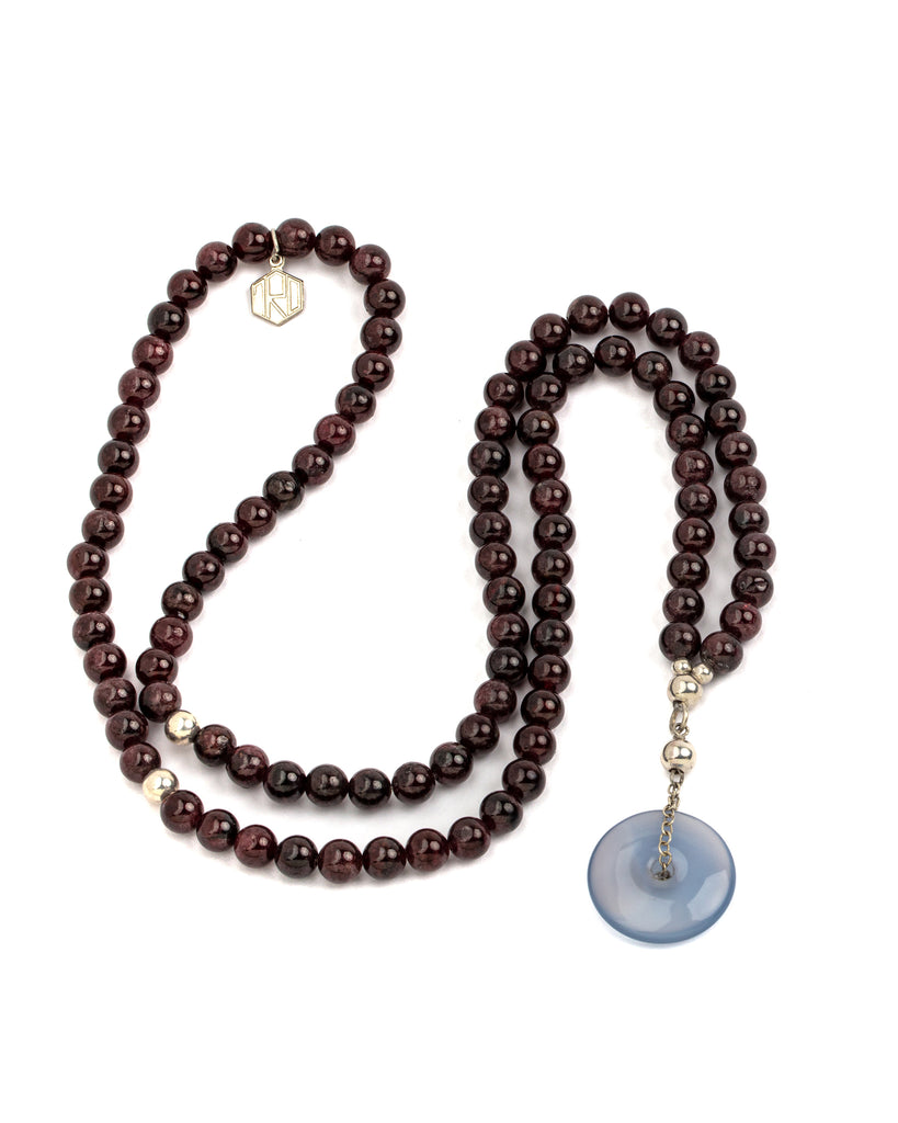 Garnet with Agate Necklace