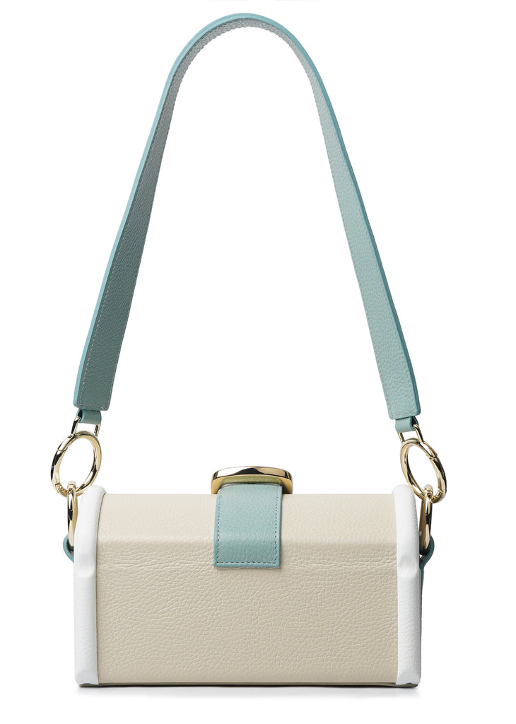 Aqua & White Lamb Bag