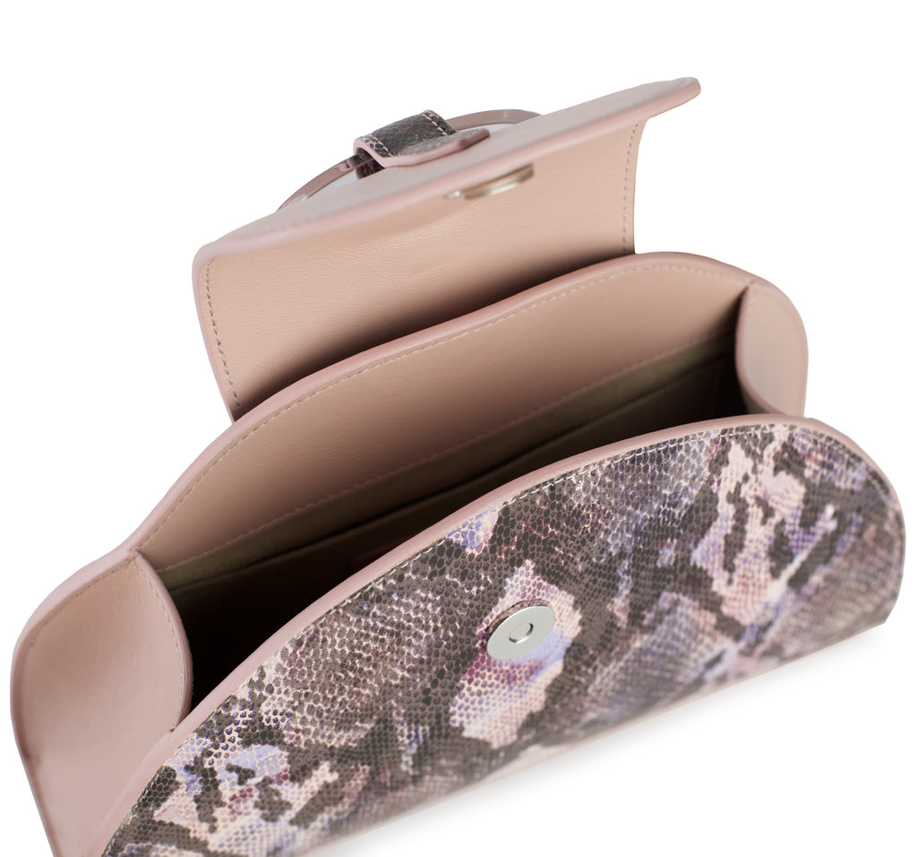 Pink Python Print Hawazen Bag